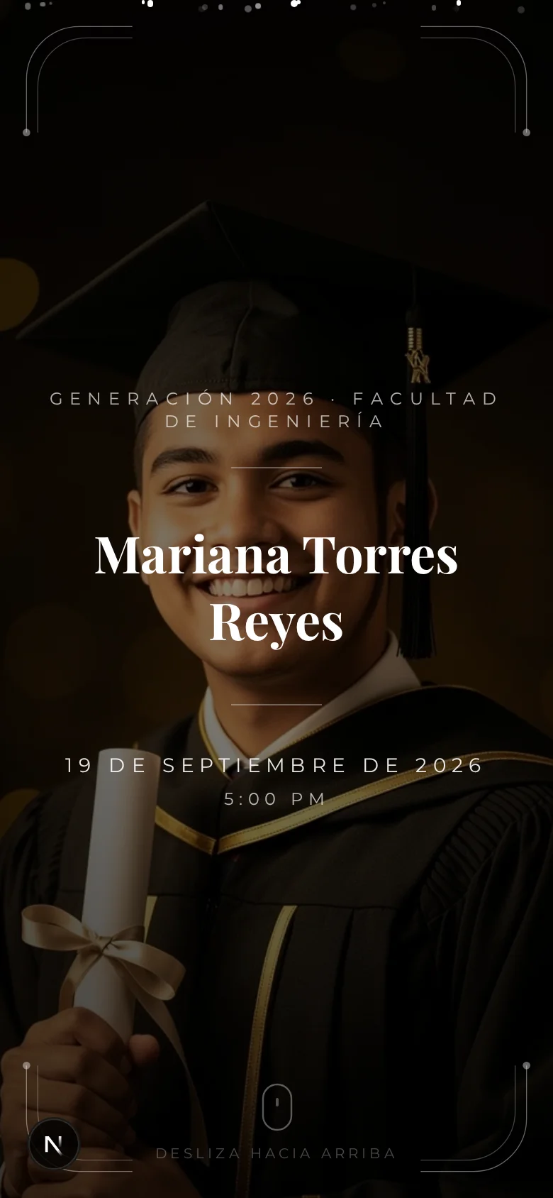 Graduación Clásica Dorada